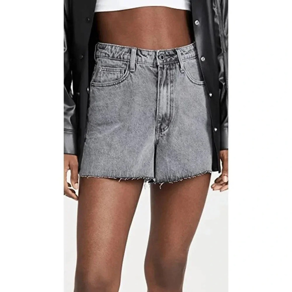 Pants - NWT WeWoreWhat The Boyfriend Denim Shorts Womens 26 Washed Gray High Rise Cutoff